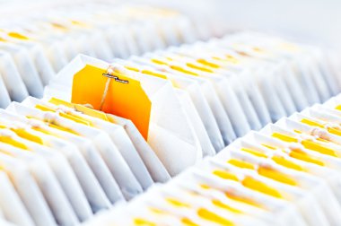Çay poşetleri çay paket içinde