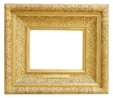 altın antika çerçeve