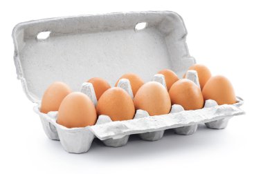 eggs in carton package clipart