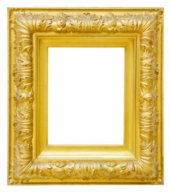 altın antika çerçeve
