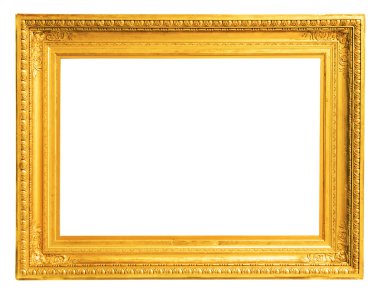 altın antika çerçeve