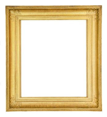 altın antika çerçeve