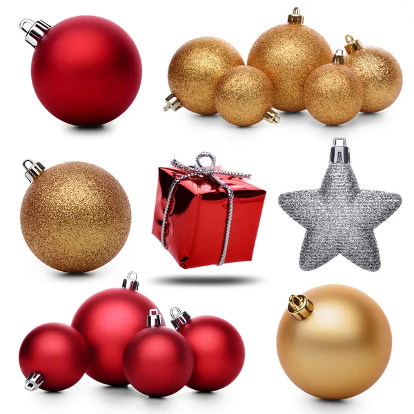Conjunto de decoraciones navideñas —  Fotos de Stock