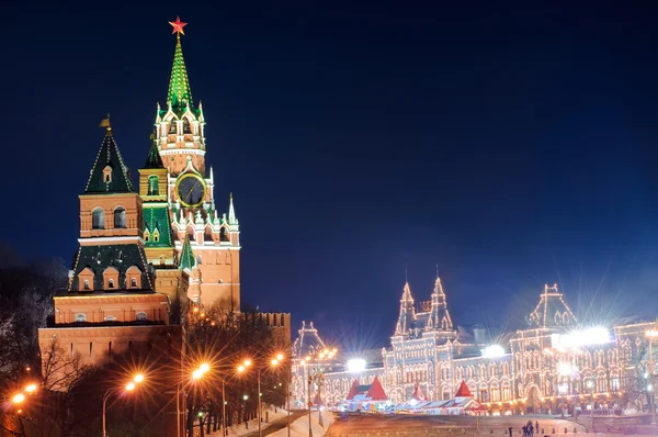 Спасская башня Кремля — стоковое фото