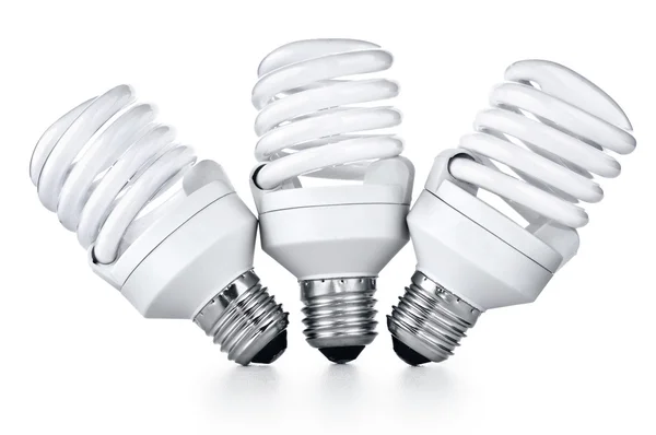 Energiatakarékos fénycsöves lámpák — Stock Fotó