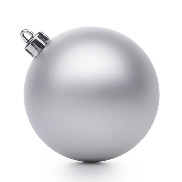 Zilveren bal van Kerstmis — Stockfoto