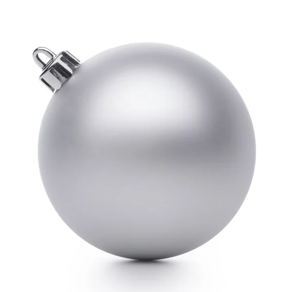 Bola de Navidad de plata — Foto de Stock