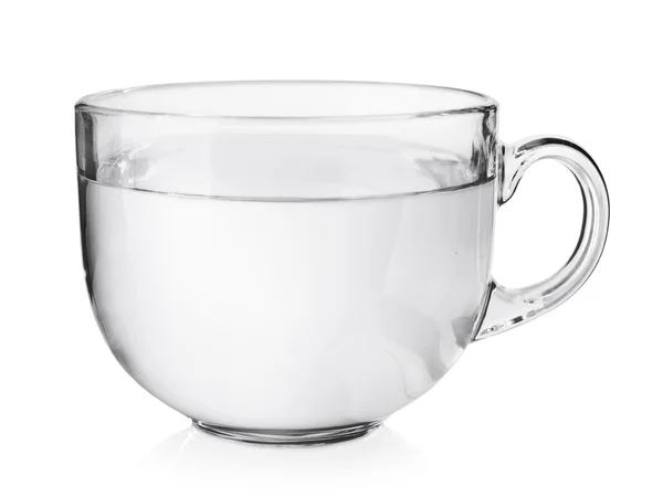 Чашка прозрачного чая из стекла — стоковое фото