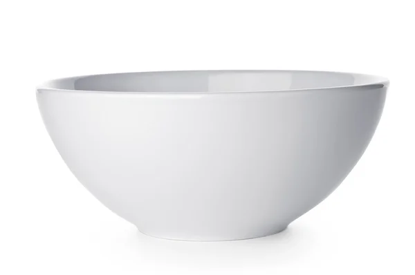 Белая керамическая чаша — стоковое фото