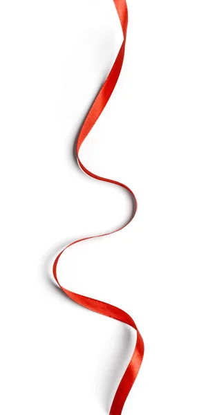 Kręcone czerwoną wstążką — Zdjęcie stockowe