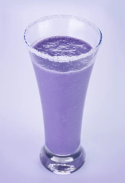 BlackBerry süt kokteyl — Stok fotoğraf