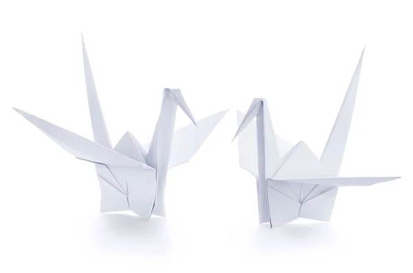 Grues en papier origami — Photo