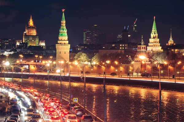 Rio moscow kremlin e moskva — Fotografia de Stock