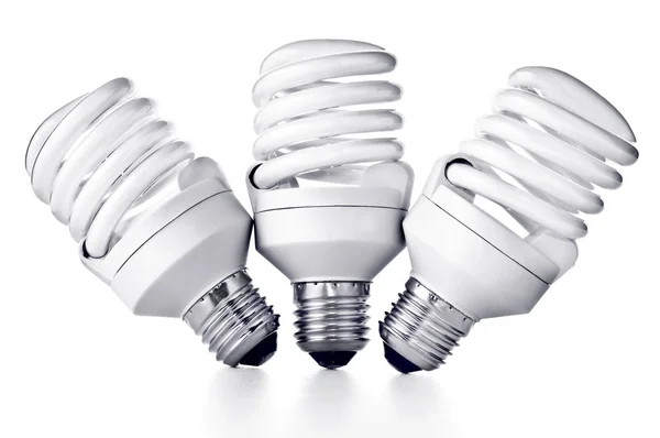 Energiatakarékos fénycsöves lámpák — Stock Fotó