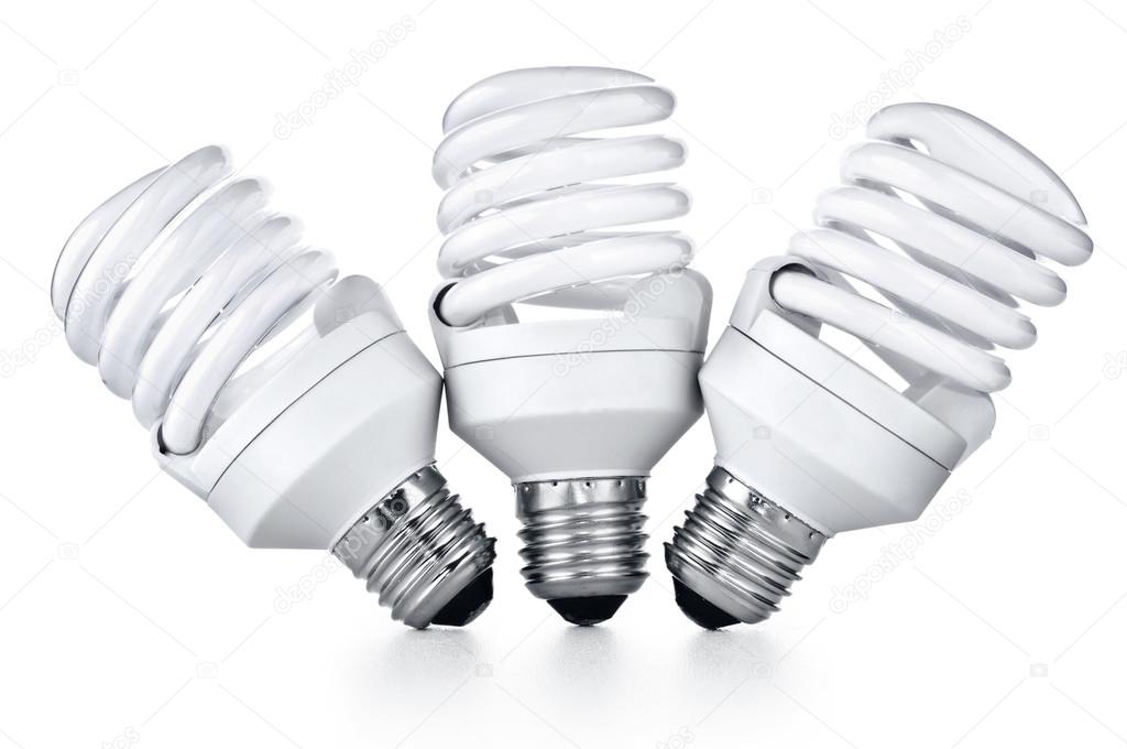 Energy saving fluorescent light bulbs