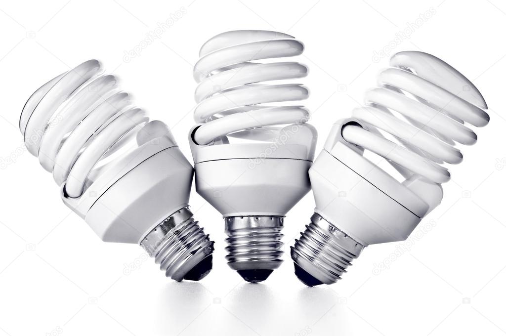 Energy saving fluorescent light bulbs