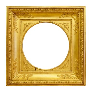 altın antika çerçeve