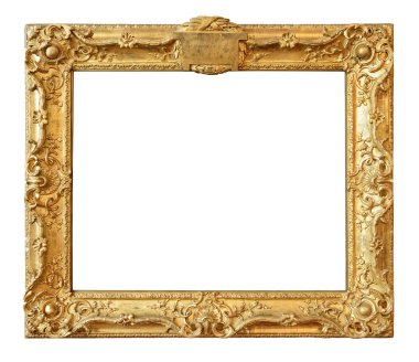 altın antika çerçeve