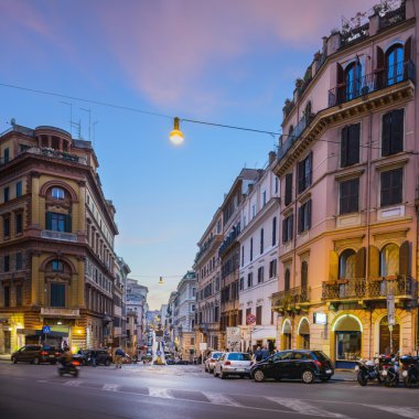 Akşam cityscape Roma