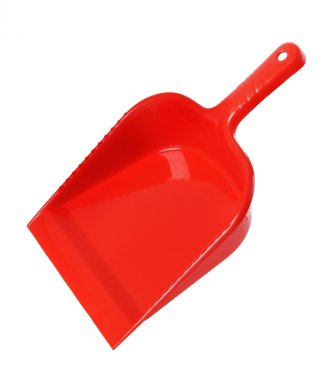 kırmızı plastik kürek