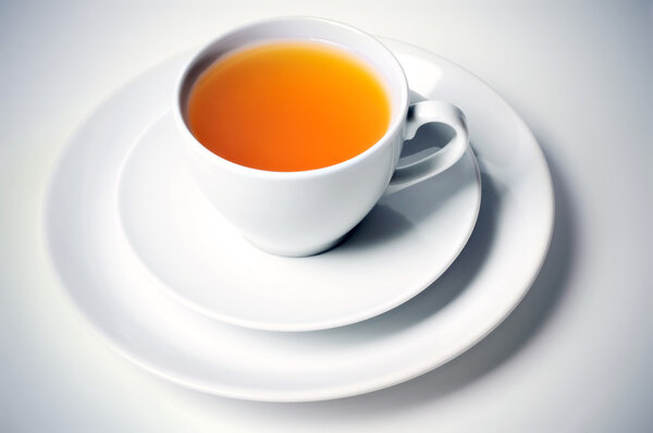 Herbal hot tea in cup