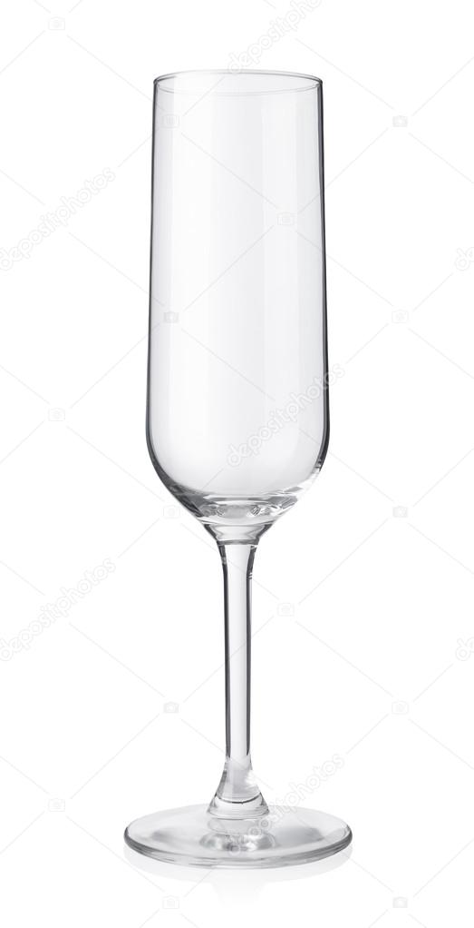 empty Champagne glass