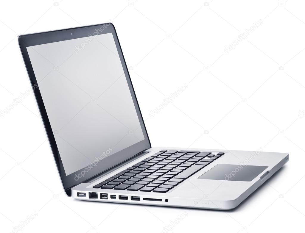 Modern metal laptop