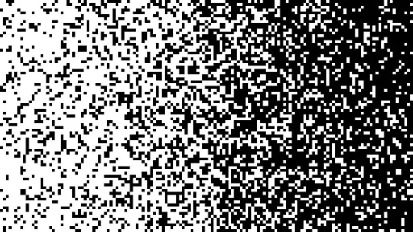 Fundo Pixel Gradiente Preto Branco Quadrados Meio Tom Quadrados Abstrato — Vetor de Stock