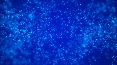 Toz parçacıkları. Noktaların soyut geleceksel arkaplanı. Kozmik çizim. 3d oluşturma.