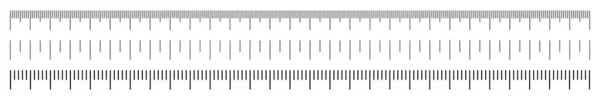 Meetweegschalen Inch Metrische Heersers Metrische Indicator Geïsoleerde Platte Pictogram Symbool — Stockvector