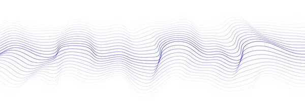Абстрактная Динамическая Волна Линий Перспективная Сетка Большие Данные Сеть Цифровой — стоковый вектор