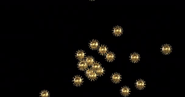 Coronavirus Animation Simulering Och Render — Stockvideo