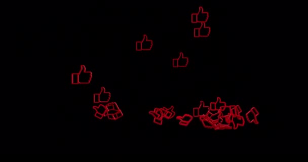 Sembol Animasyonunu Seviyor Simülasyon Hazırlama — Stok video