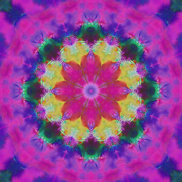 Mandala Animação Fractal Renderização — Fotografia de Stock