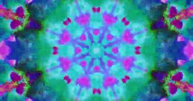 Mandala. Fraktal Prosedür Animasyonu ve Hazırlama. Döngü.