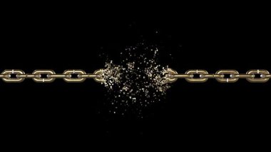 Zinciri erit - 3d simülasyon ve alfa kanalı ile oluşturma