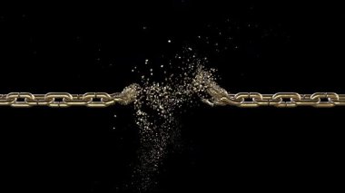 Zinciri erit - 3d simülasyon ve alfa kanalı ile oluşturma