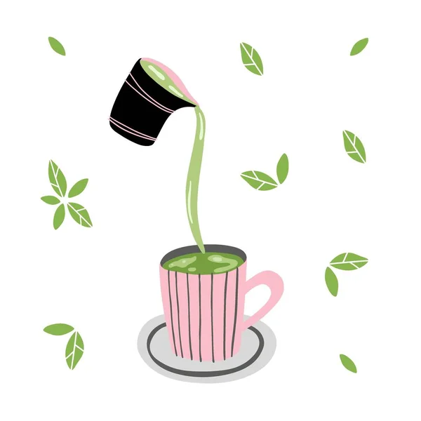 抹茶ラテストックベクター ロイヤリティフリー抹茶ラテイラスト ページ 3 Depositphotos
