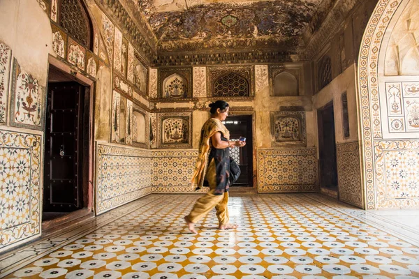 Turysta Mad Daulah Baby Taj Agra Indie — Zdjęcie stockowe