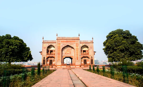 Могила Tmad Daulah Baby Taj Або Jewel Box Найвідоміші Пам — стокове фото