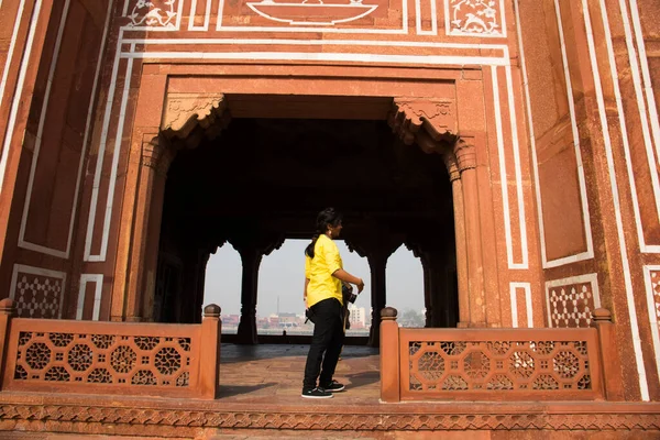 Turist Tmad Daulah Baby Taj Agra Indien — Stockfoto