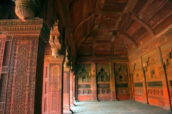 Agra India Február 2018 Kilátás Taj Mahal Unesco Világörökség Része — Stock Fotó