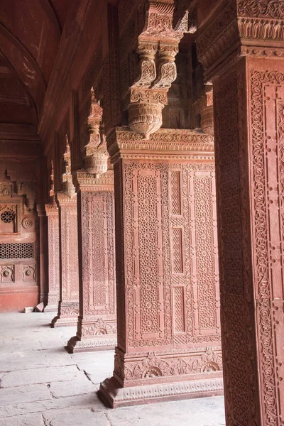 Agra India Febbraio 2018 Veduta Del Taj Mahal Patrimonio Mondiale — Foto Stock