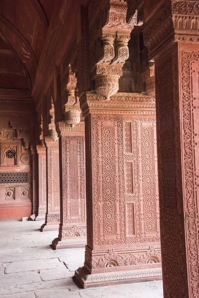 Agra India February 2018 Pohled Taj Mahal Památku Světového Dědictví — Stock fotografie