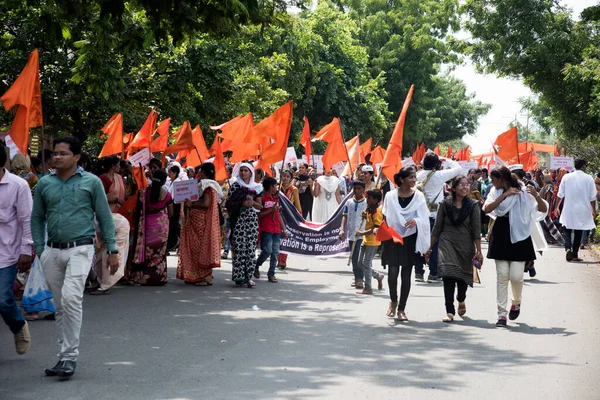 Amravati Maharashtra India 2016 Szeptember Tiltakozók Tüntetnek Maharashtrai Kormány Ellen — Stock Fotó