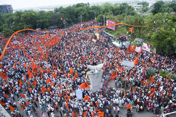 Amravati Maharashtra India 2016 Szeptember Tiltakozók Tüntetnek Maharashtrai Kormány Ellen — Stock Fotó
