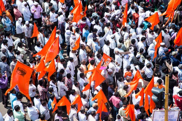 Amravati Maharashtra India 2016 Szeptember Tiltakozók Tüntetnek Maharashtrai Kormány Ellen — Stock Fotó