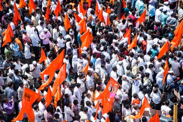 Amravati Maharashtra India 2016 Szeptember Tiltakozók Tüntetnek Maharashtrai Kormány Ellen — Stock Fotó