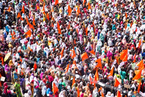 Amravati Maharashtra India 2016 Szeptember Tiltakozók Tüntetnek Maharashtrai Kormány Ellen — Stock Fotó