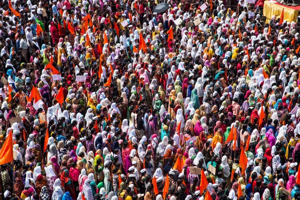 Amravati Maharashtra India 2016 Szeptember Tiltakozók Tüntetnek Maharashtrai Kormány Ellen — Stock Fotó